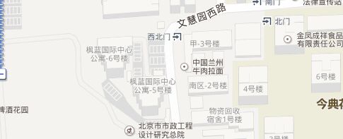 枫蓝国际中心地图